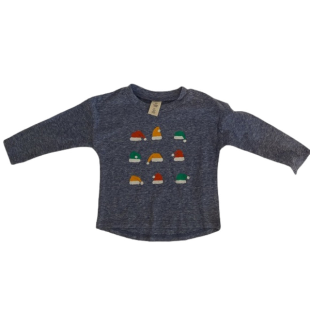 TUCKER + TATE Baby Blue Holiday Long Sleeve Shirt Size 6 Months NWT